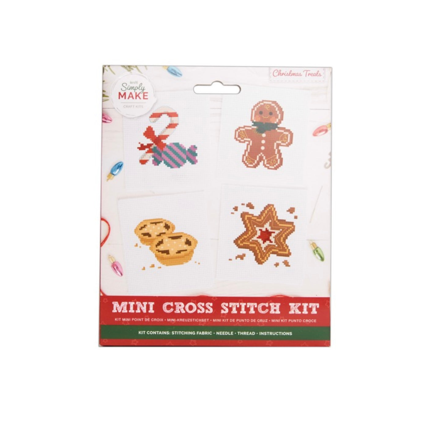 Christmas Treats Mini Cross Stitch 4pk