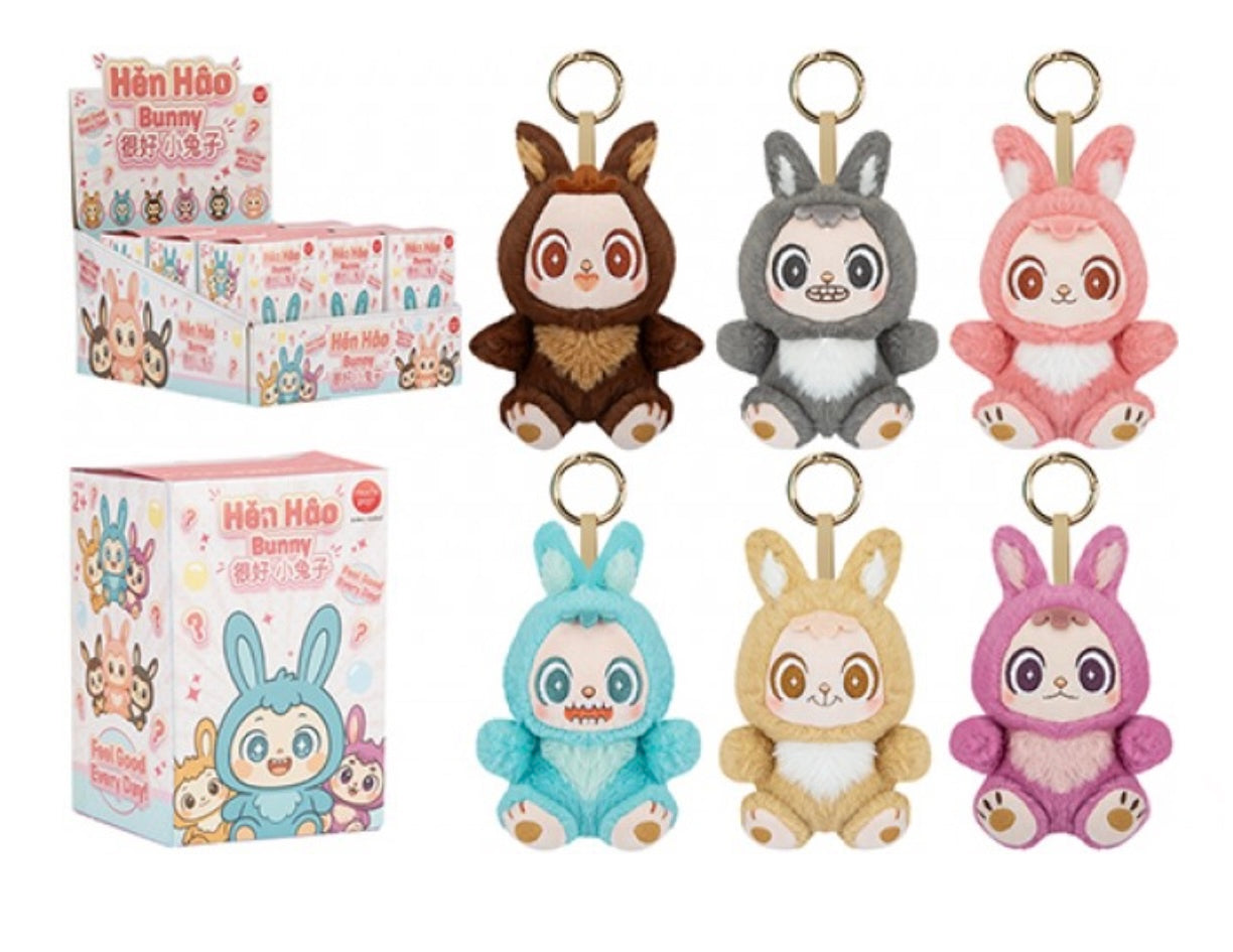 Mochi Pop Plush Henhao Bunny Charms 12cm Blind Box