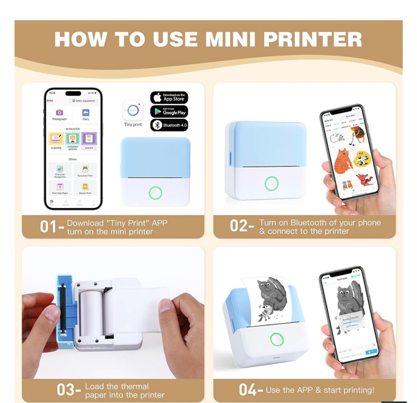 Mini Wireless Thermal Printer