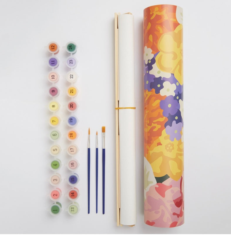 RHS Floral Paint By Numbers Wall Hanging Kit
