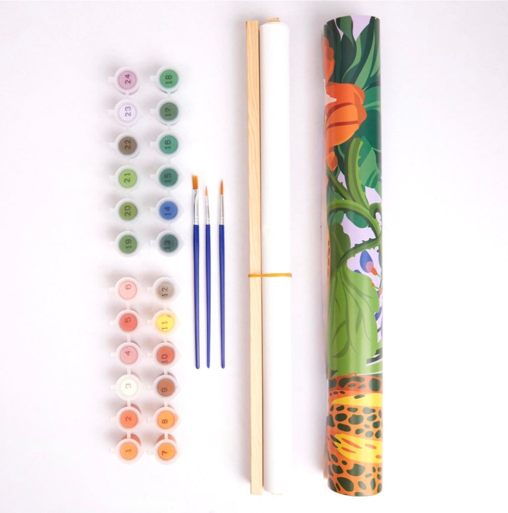 RHS Tropical Paint By Numbers Wall Hanging Kit