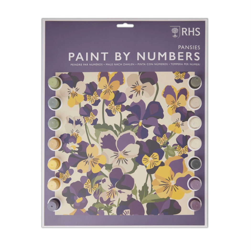 RHS Pansies Paint By Numbers