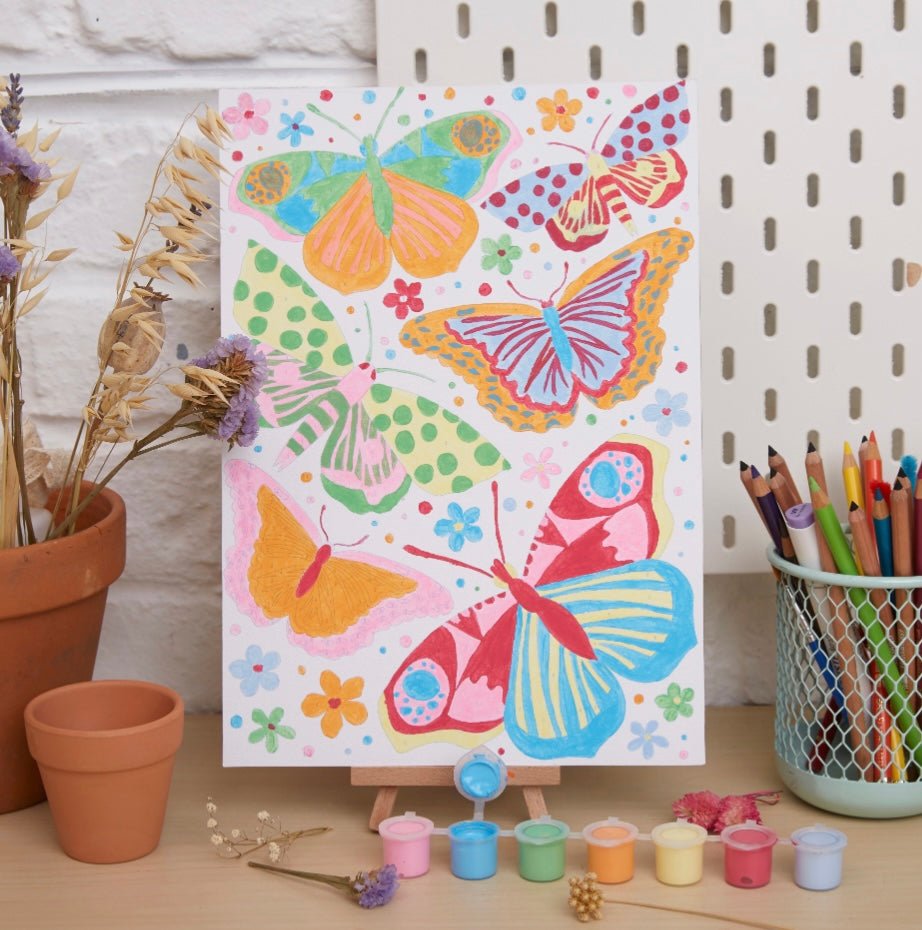 RHS Butterflies Childs Paint By Numbers