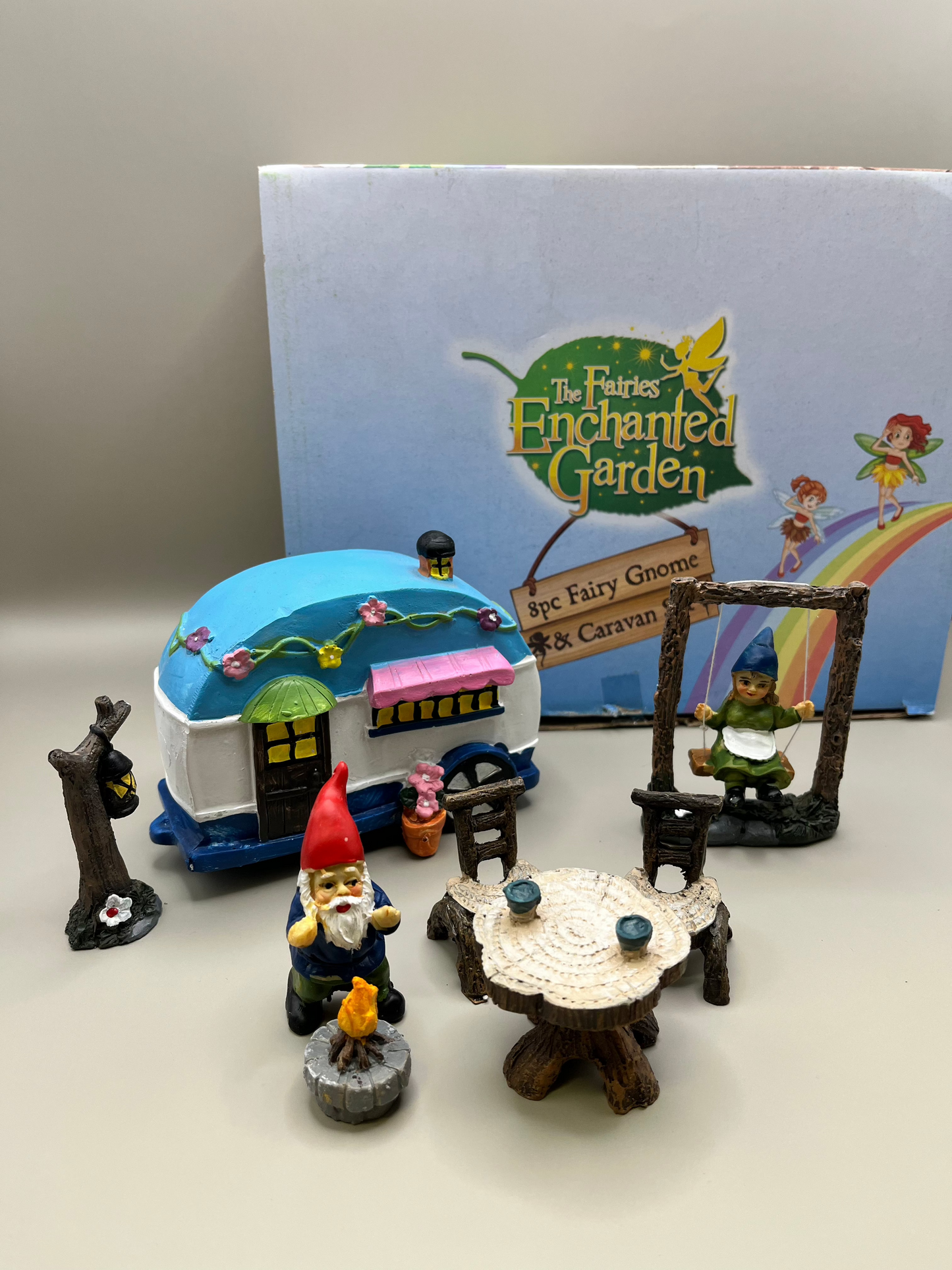Fairy Gnome and Caravan Set