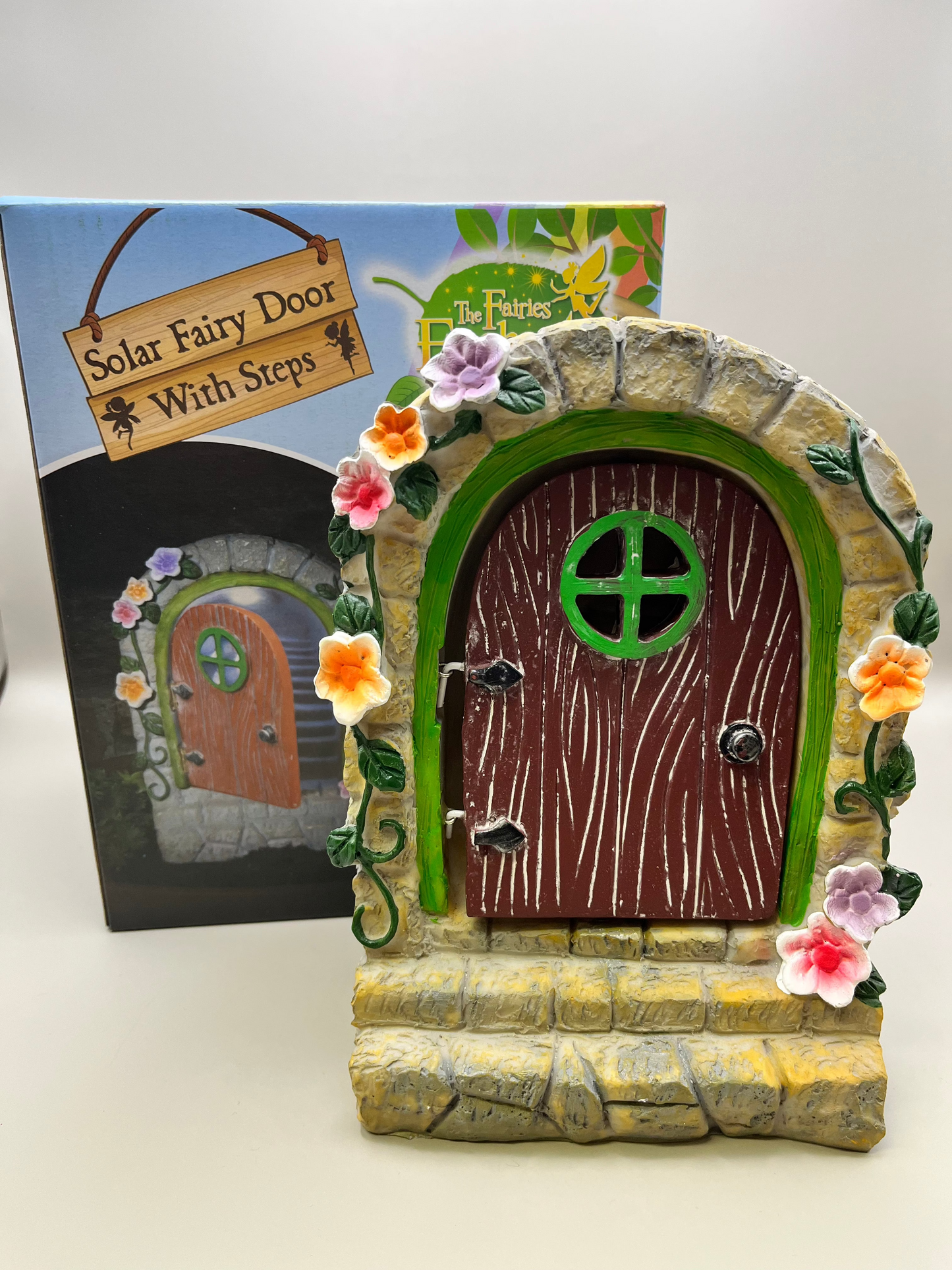 Solar Fairy Door With Steps