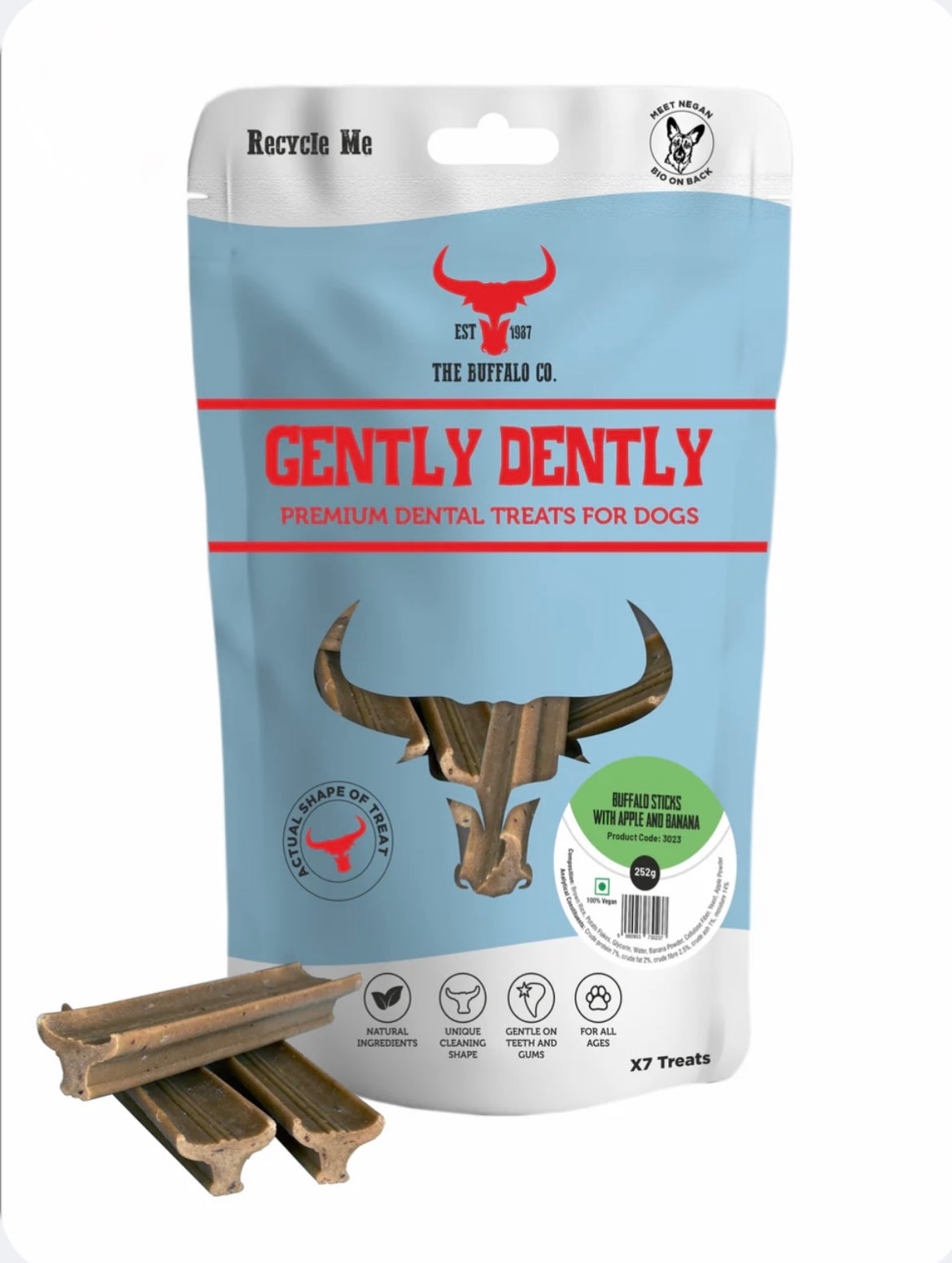 Gently Gently Apple & Banana Dental Treats