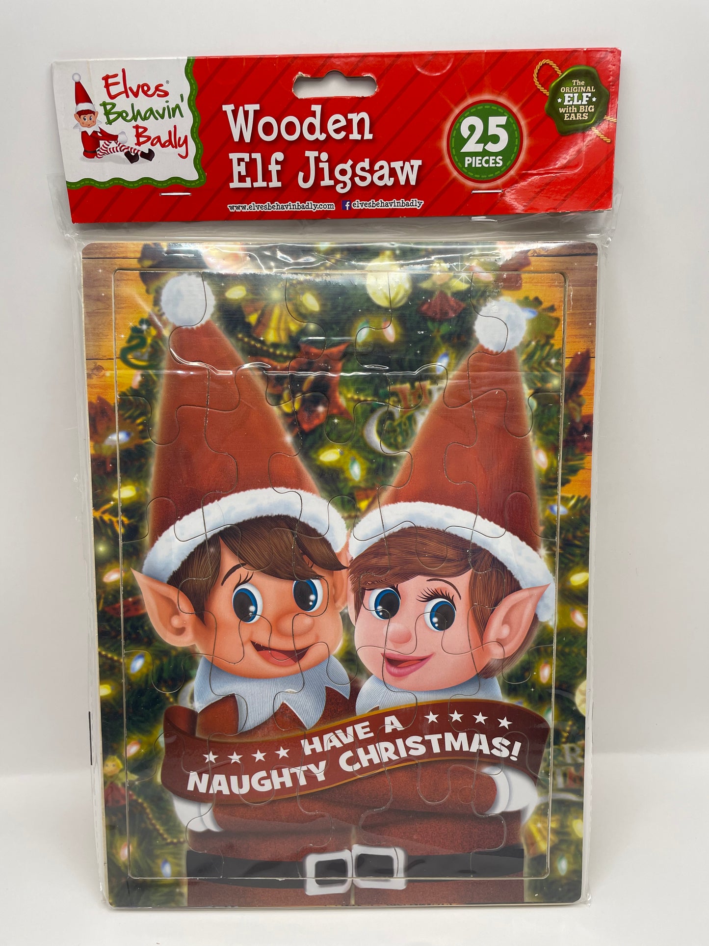 25pc Wooden Elf Jigsaw