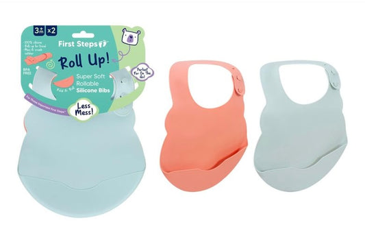 2pk Silicone Bibs