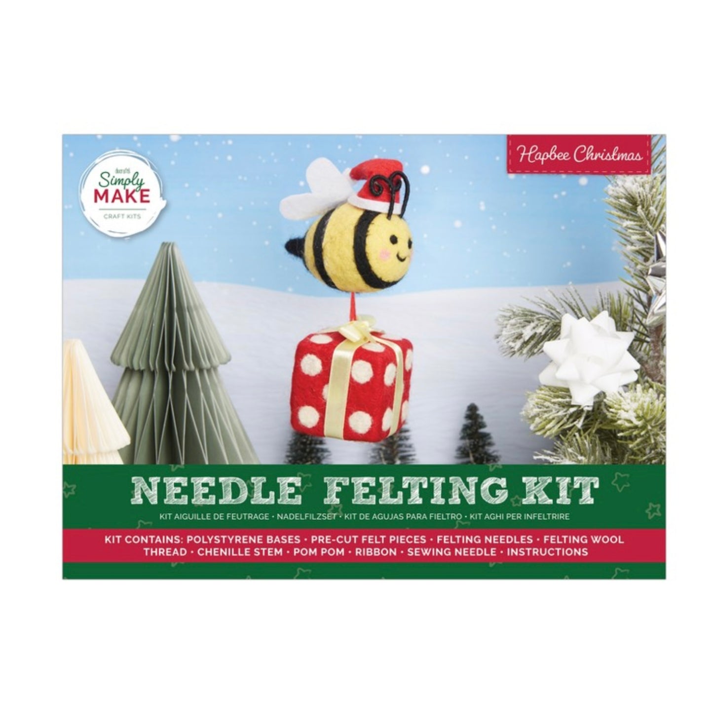 Hapbee Christmas Felting Kit