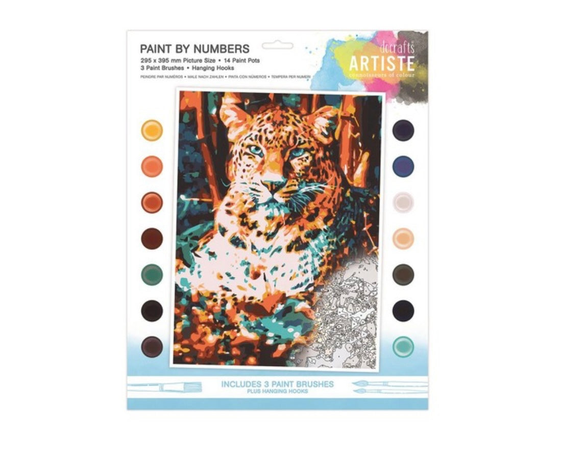 Resting Leopard Paint By Numbers