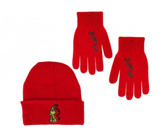 Grinch Red Hat and Gloves