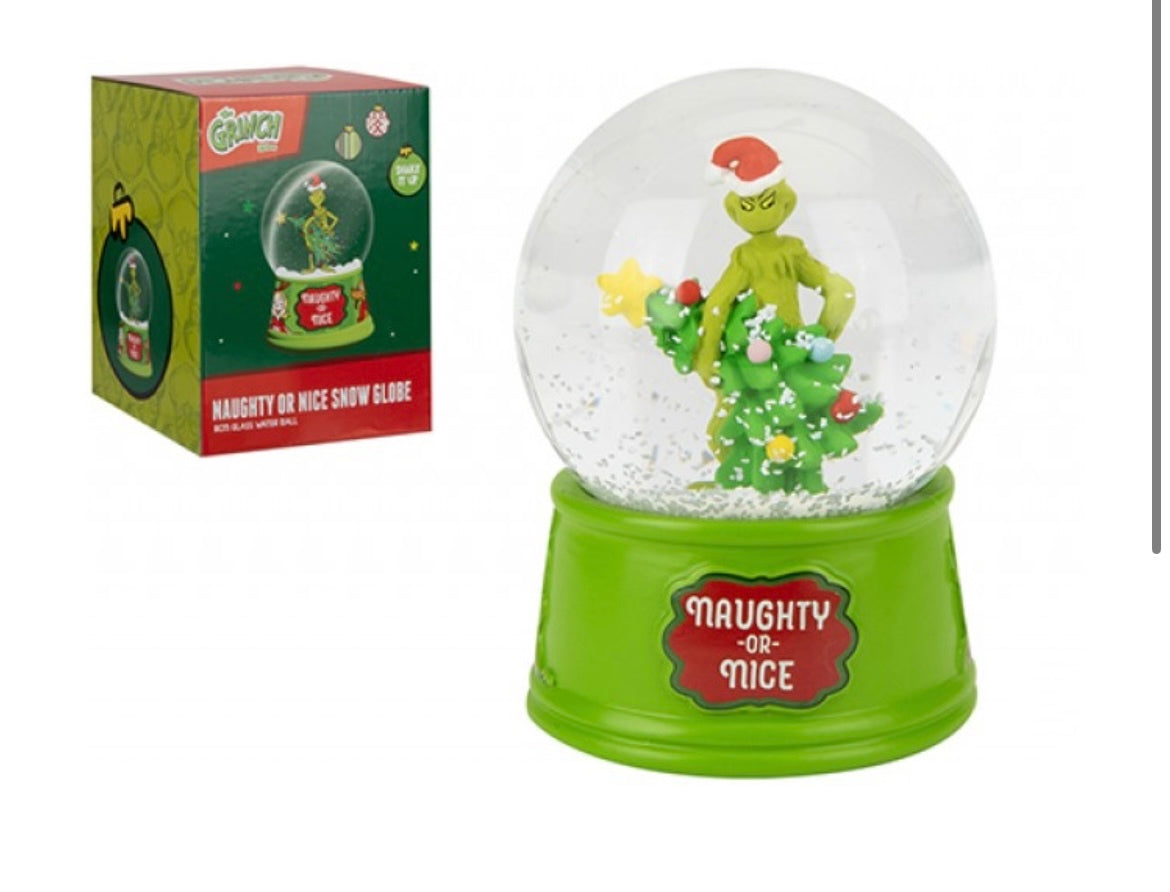 Grinch Naughty or Nice 8cm Snow Globe