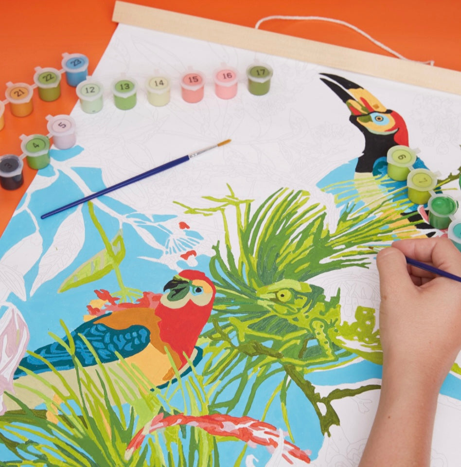 RHS Tropical Birds Paint By Numbers Wall Hanging Kit