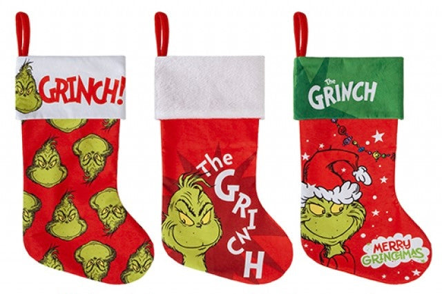 Grinch 46cm Fleece Stocking