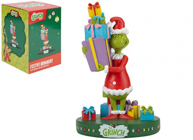 Grinch with Presents Ornament