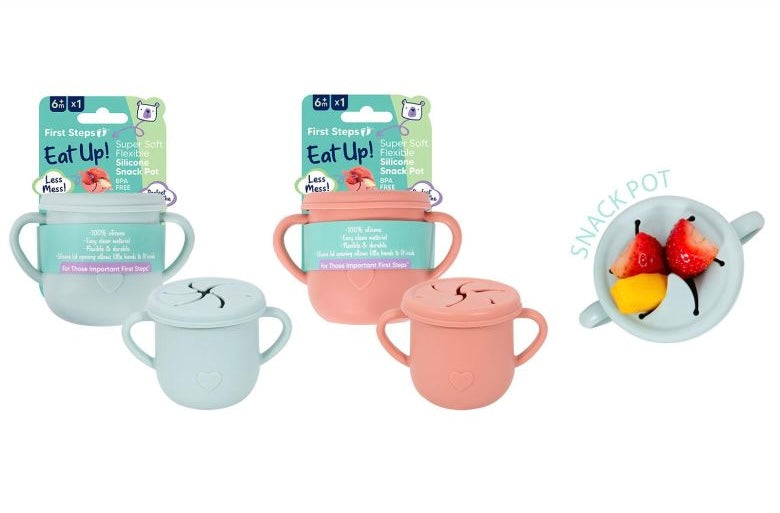 First Steps Silicone 2 Handle Snack Cup
