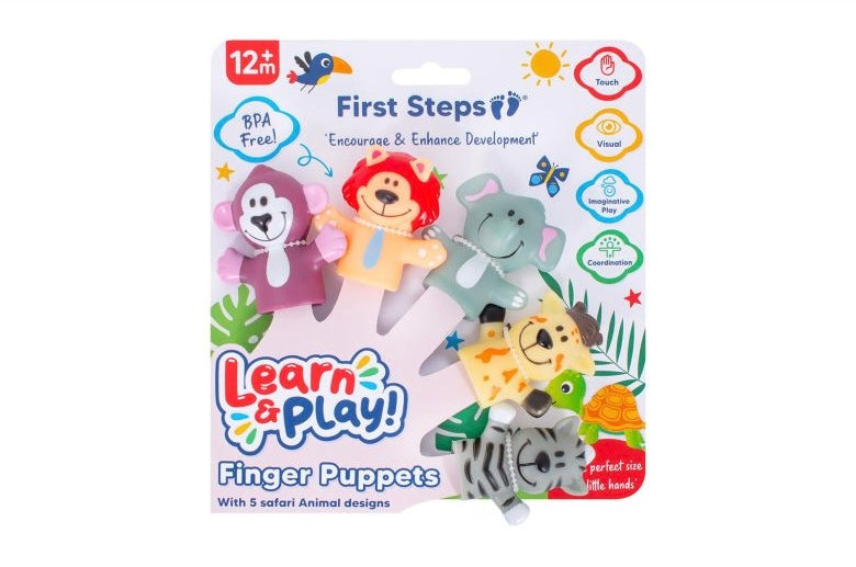 First Steps Bath Toy/Hand Puppets 5pk