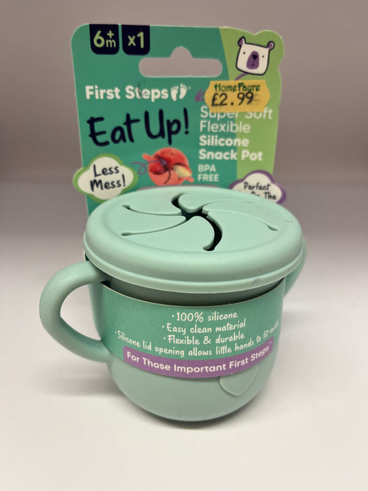 First Steps Silicone 2 Handle Snack Cup