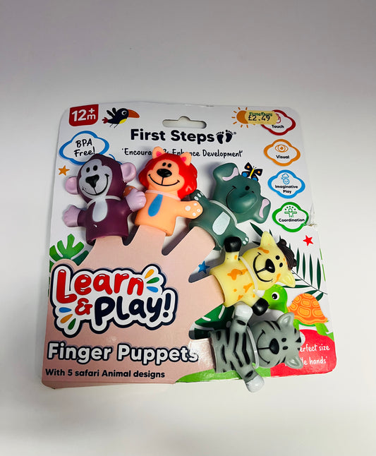 First Steps Bath Toy/Hand Puppets 5pk