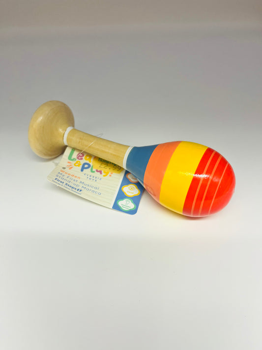 First Steps Wooden Stand Up Maraca
