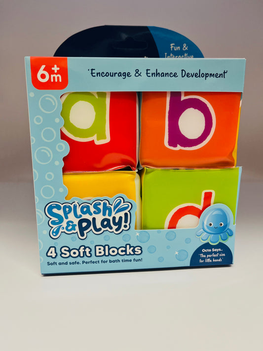 First Steps Soft Bath Blocks 4pk