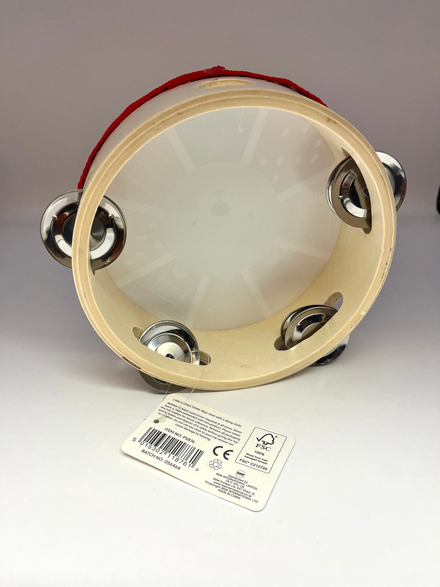 First Steps Wooden Tambourine