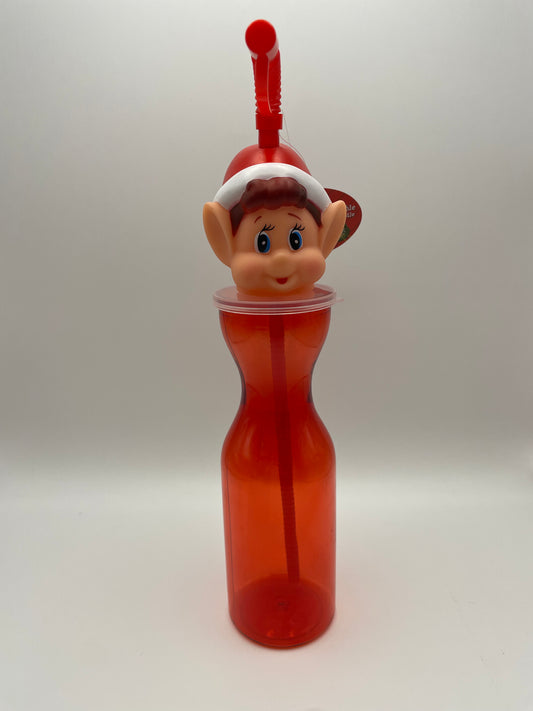 Elf Head 500ml Red Drinking Bottle
